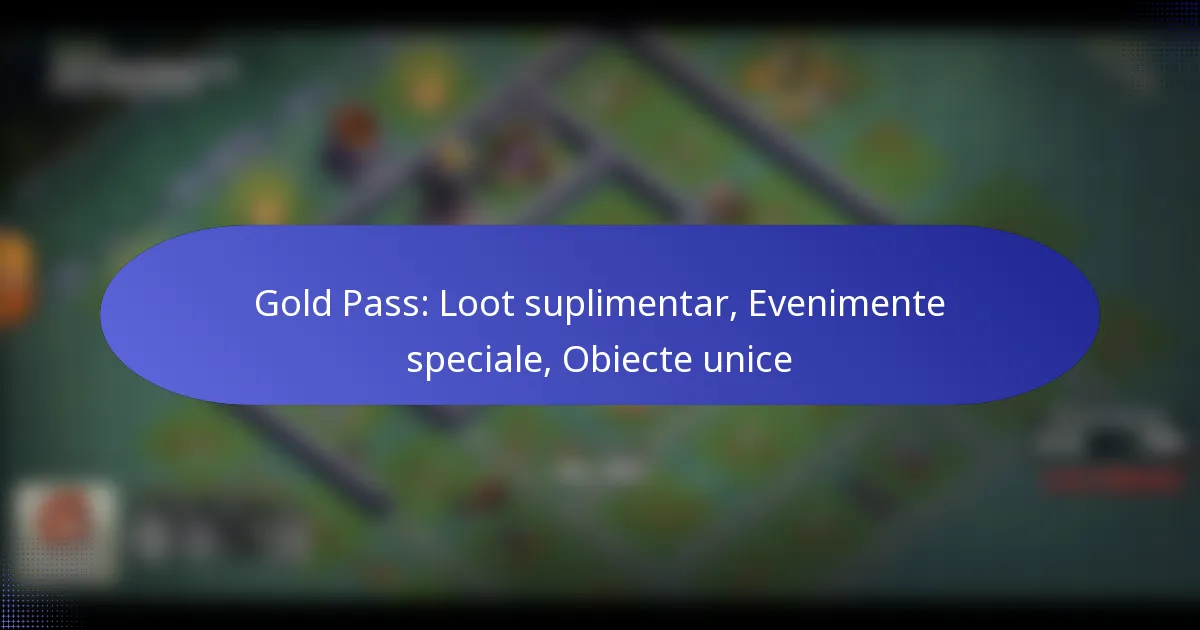 Read more about the article Gold Pass: Loot suplimentar, Evenimente speciale, Obiecte unice