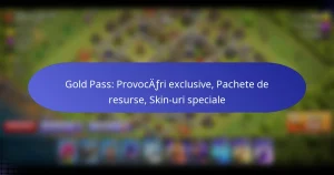 Read more about the article Gold Pass: Provocări exclusive, Pachete de resurse, Skin-uri speciale