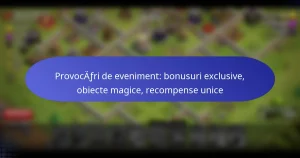 Read more about the article Provocări de eveniment: bonusuri exclusive, obiecte magice, recompense unice