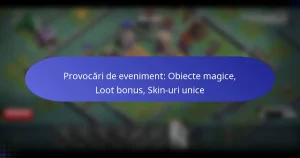 Read more about the article Provocări de eveniment: Obiecte magice, Loot bonus, Skin-uri unice