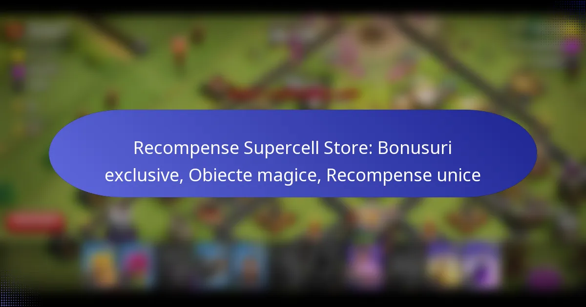 Read more about the article Recompense Supercell Store: Bonusuri exclusive, Obiecte magice, Recompense unice