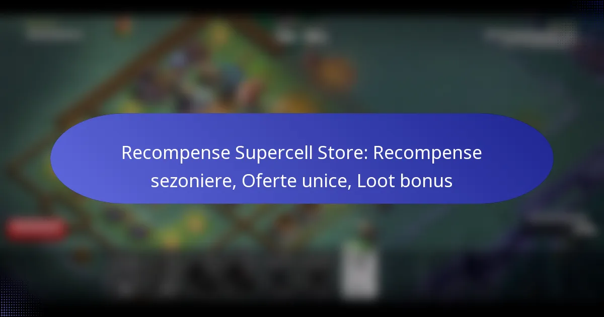 Read more about the article Recompense Supercell Store: Recompense sezoniere, Oferte unice, Loot bonus