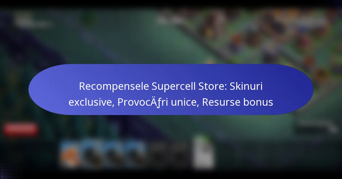 Read more about the article Recompensele Supercell Store: Skinuri exclusive, Provocări unice, Resurse bonus