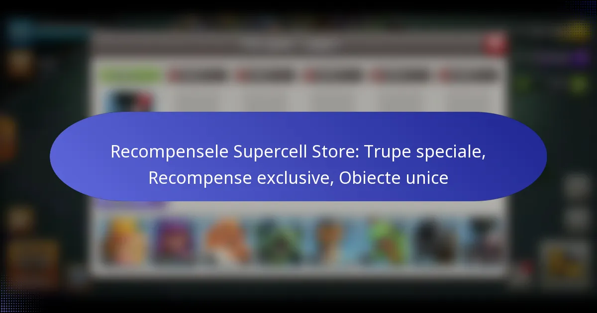 Read more about the article Recompensele Supercell Store: Trupe speciale, Recompense exclusive, Obiecte unice